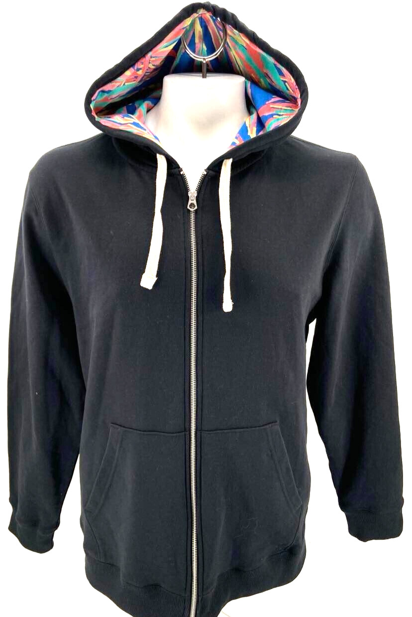 NEW Chubbies 614231-025 The Night Schwoodie FZ Terry Hooded Black Jacket Mens XL