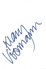 Klaus Voormann autograph signed 10x15 cm index card