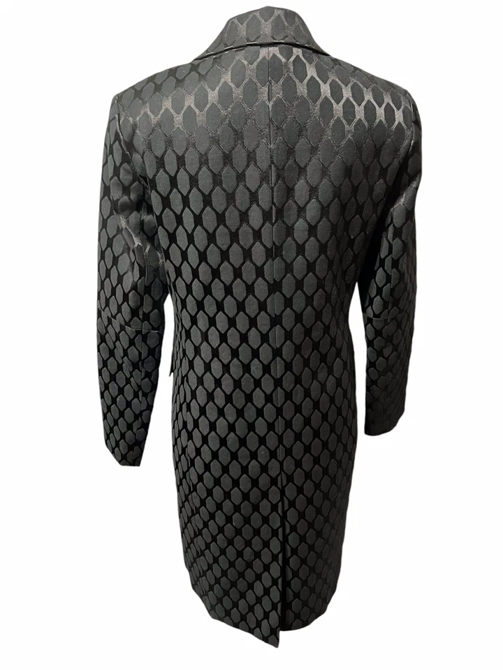 Женский длинный блейзер с черным принтом Diane Von Furstenberg размер 6 - Изображение 4 из 4