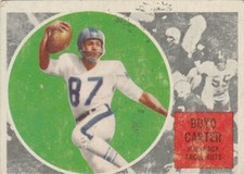1960 TOPPS CFL BOYD CARTER TORONTO ARGONAUTS #70 (SANTA MONICA CORSAIRS)