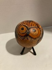 Peruvian Folk Art Gourd Owl