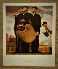 Norman Rockwell  1997   "  Bottom of the Sixth    "  9 x 11"