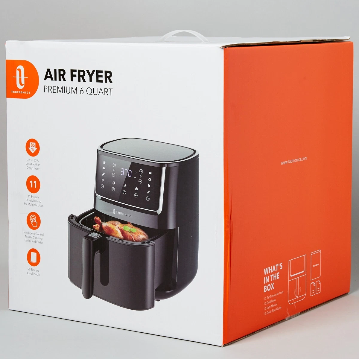 BRAND NEW Air Fryer, Max XL 6 Quart 1750W 11-in-1 by TTronic. Orig.$130*