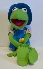 Muppets, Kermit the Frog by Kid Dimension, Farmer Overalls, 1993 Hasbro, Vintage