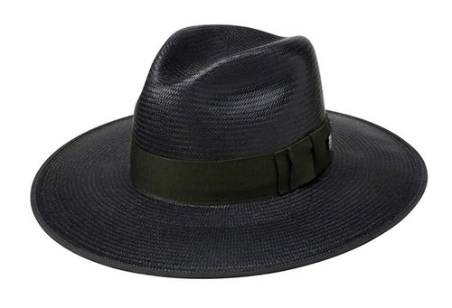 Stetson Unisex Tri-City Black Straw Hat - Picture 4 of 4