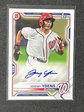 2021 Bowman 1st Bowman Prospect Auto Jeremy Ydens #PAPR-JY RC Nationals