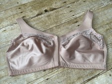 Glamorise Nude/Beige CH400 Full Coverage Front Close Wireless Bra 44D