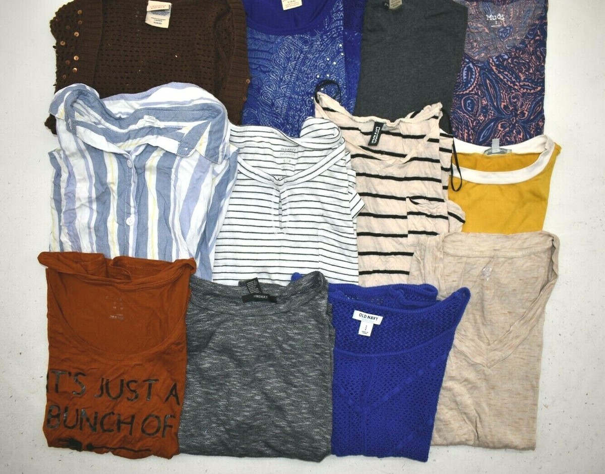 Wholesale Bulk Lot Of 12 Womens Small Short Sleeve Business Casual