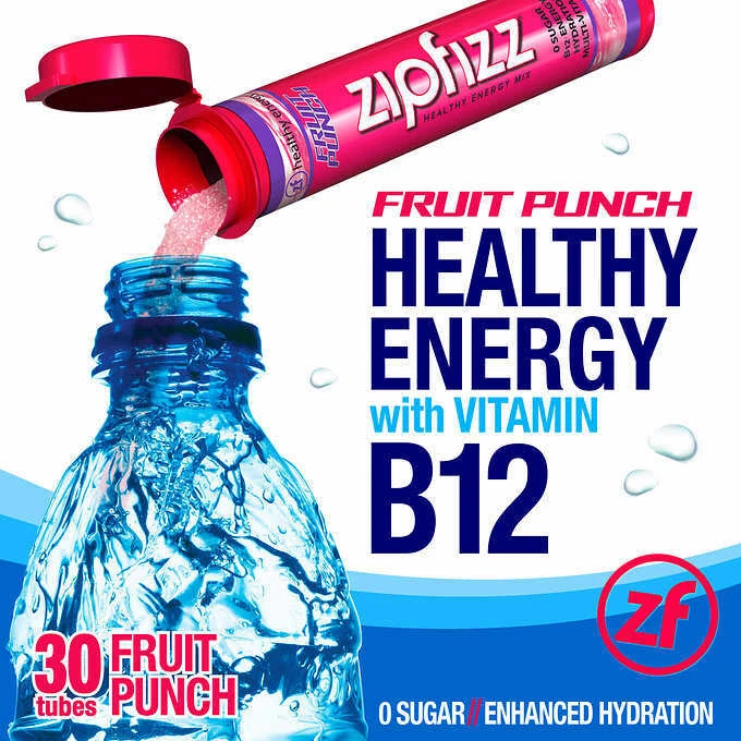 Mezcla de bebidas energéticas saludables Zipfizz, 30 tubos - ¡ENVÍO GRATUITO! MEJOR PRECIO! Foto 4 de 4