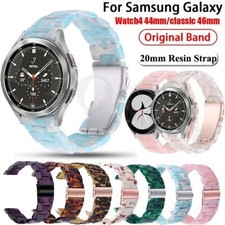 20mm Resin Wrist Strap Watch Band For Samsung Galaxy Watch 4 40/44mm Classic 42