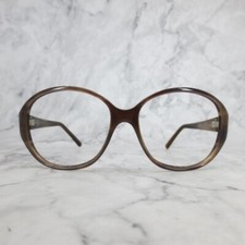 Maui Jim MJ221-01B Ginger Sunglasses Brown Round Full Rim Frames 59-17-130 Italy