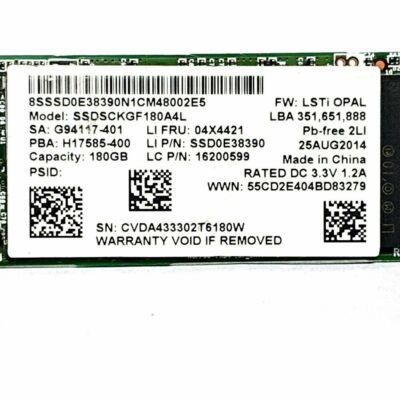Intel SSDSCKGF180A4L 180GB SATA SSD Solid State Drive Dell HP