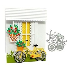 Bicycle Metal Die Cuts, Cutting Dies for Card Making Clearance, Embossing Dies