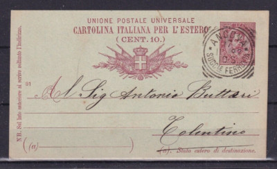 KINGDOM OF ITALY 1910 - POSTCARD TRAVELLED ANCONA - TOLENTINO ANSWER