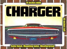 Metal Sign - 1970 Dodge Charger 500 2- 10x14 Inches