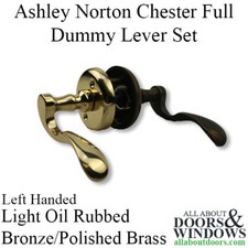 Ashley Norton Split Finish Lever Set Chester 2000 Full Dummy Door Handles
