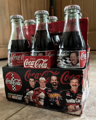 1998 Coke Bottle Full Coca-Cola Racing Family Dale Earnhardt & Jr