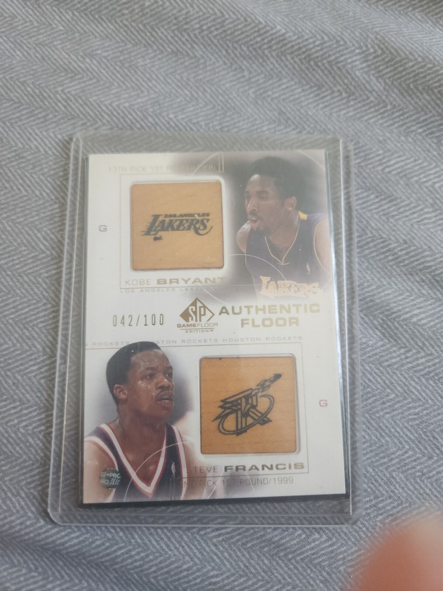 2001 SP Game Used Floor C26 Kobe Bryant/Steve Francis Floor Patch 