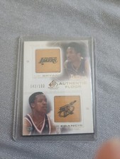 2001 SP Game Used Floor C26 Kobe Bryant/Steve Francis Floor Patch