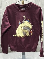 Avatar Last Airbender Sweatshirt Maroon Size Youth M