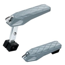 Folding Car Door Step Vehicle Pedal Ladder for Roof Access, Light Grey