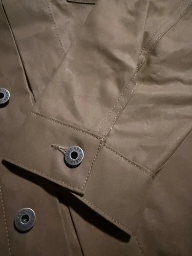 Flint and Tinder Men's Drywax Trucker Jacket Large Unlined Fatigue Green image 6