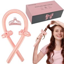 Heatless Curling set,Silk Curls Rod Headband,No Heat Rollers to 36.28, Pink
