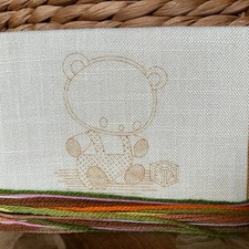 Bear Crewel Pattern and Thread