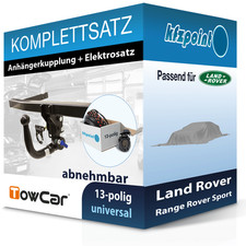 Für Land Rover Range Rover Sport 22- TOWCAR Anhängerkupplung abnehmbar + 13polig