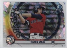 2020 Bowman Scouts Top 100 Chrome Atomic Refractor 75/150 Triston Casas 1j7t