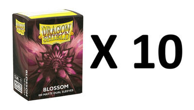 Dragon Shield Standard Size DUAL MATTE Blossom Sleeves 10ct DISPLAY BOX!^