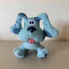 Vtg 1998 Blue's Clues Blue Plush Stuffed Animal Eden Nickelodeon Nick Jr. 7"