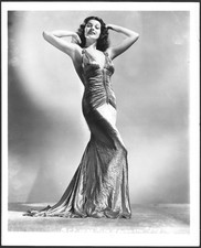 Rita Hayworth Actress Vintage 1940s Original 8x10 Photo Glamour Gown Portrait