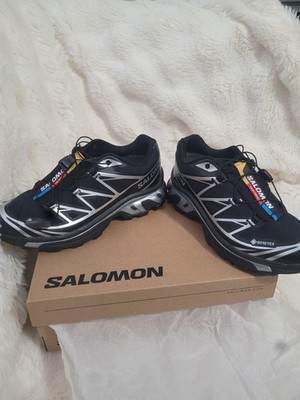 Salomon XT-6 GTX Men's Water Resistant Running Shoes Black Silver US Size 6