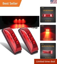 Universal 3.9 Waterproof Red Led Trailer Marker Lights - Easy Installation Universal 3.9 Waterproof Red Led Trailer Marker Lights - Easy Installation