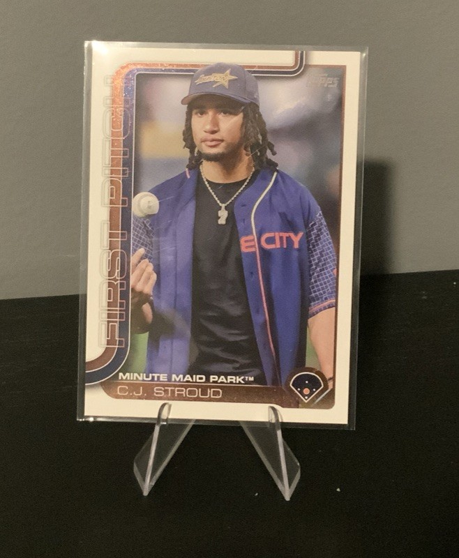 2025 Topps Series 1 - C.J. Stroud FP-10 First Pitch