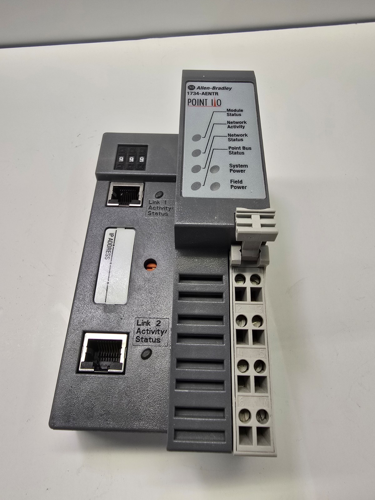 Allen Bradley 1734-AENTR POINT I/O Dual Port EtherNet/IP Adapter New Open Box