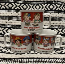 Vintage Campbell’s Soup Mugs 1993 Mm Mm Good! Campbell Soup Co Westwood Set Of 3