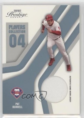 2004 Playoff Prestige Players Collection Relics Platinum 19/50 Pat Burrell 0b2