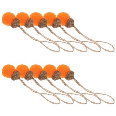  10 Pcs Deko Eicheln Weihnachtsgefühl Ornamente Herbsthänge -Ornamente