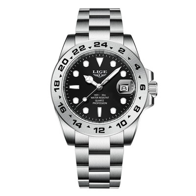 LIGE Men's Waterproof Luxury Watch Sport Chronograph Date Quartz Top Brand
