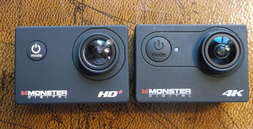 Lote 2 x Cámara Digital Monster Action 4K/1080p + Accesorios + Trípode Joby + SDHC Foto 2 de 4