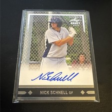 Leaf 2018 Ultimate Draft Gold Leaf Rookies Nick Schnell Rookie Auto #GLR-NS1