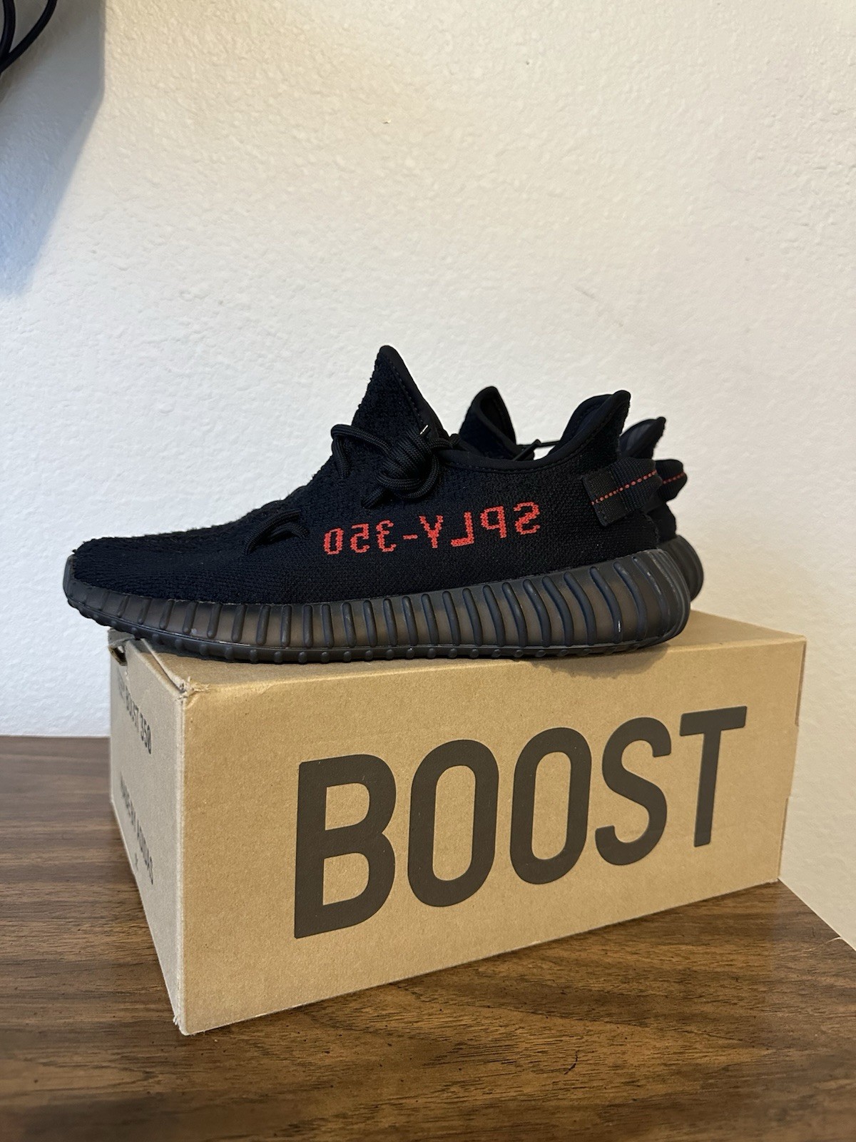 adidas Yeezy Boost 350 V2 Bred Black Primeknit Breathable Sneakers