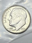 1956 D Roosevelt Dime 90% Silver US Coin UNCIRCULATED #22