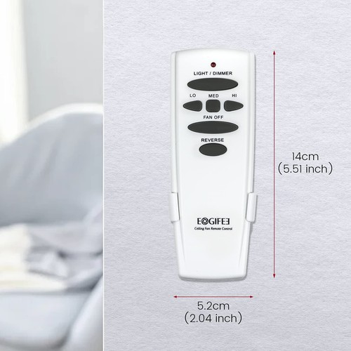 Ceiling Fan Remote Control Replacement Light Dimmer 3-Speed Reverse - Picture 6 of 6