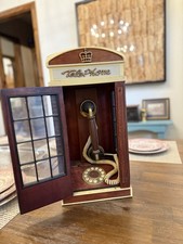 Spirit of St. Louis Vintage Wooden British Telephone Booth Rotary Wall Mountable