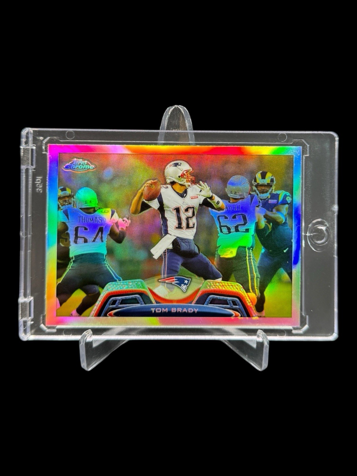 2013 Topps Chrome TOM BRADY REFRACTOR #50 WHITE JERSEY SSP HOLO🔥SHARP🔥RARE🔥