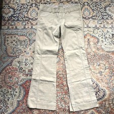 Vintage American Eagle Low Rise Bootcut Flare Pants Khaki Y2k Tan - Size 8