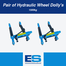 2pc Hydraulic Skates w/ Wheels 1500Lb Dolly Car Skates Vehicle Positioning Jack
